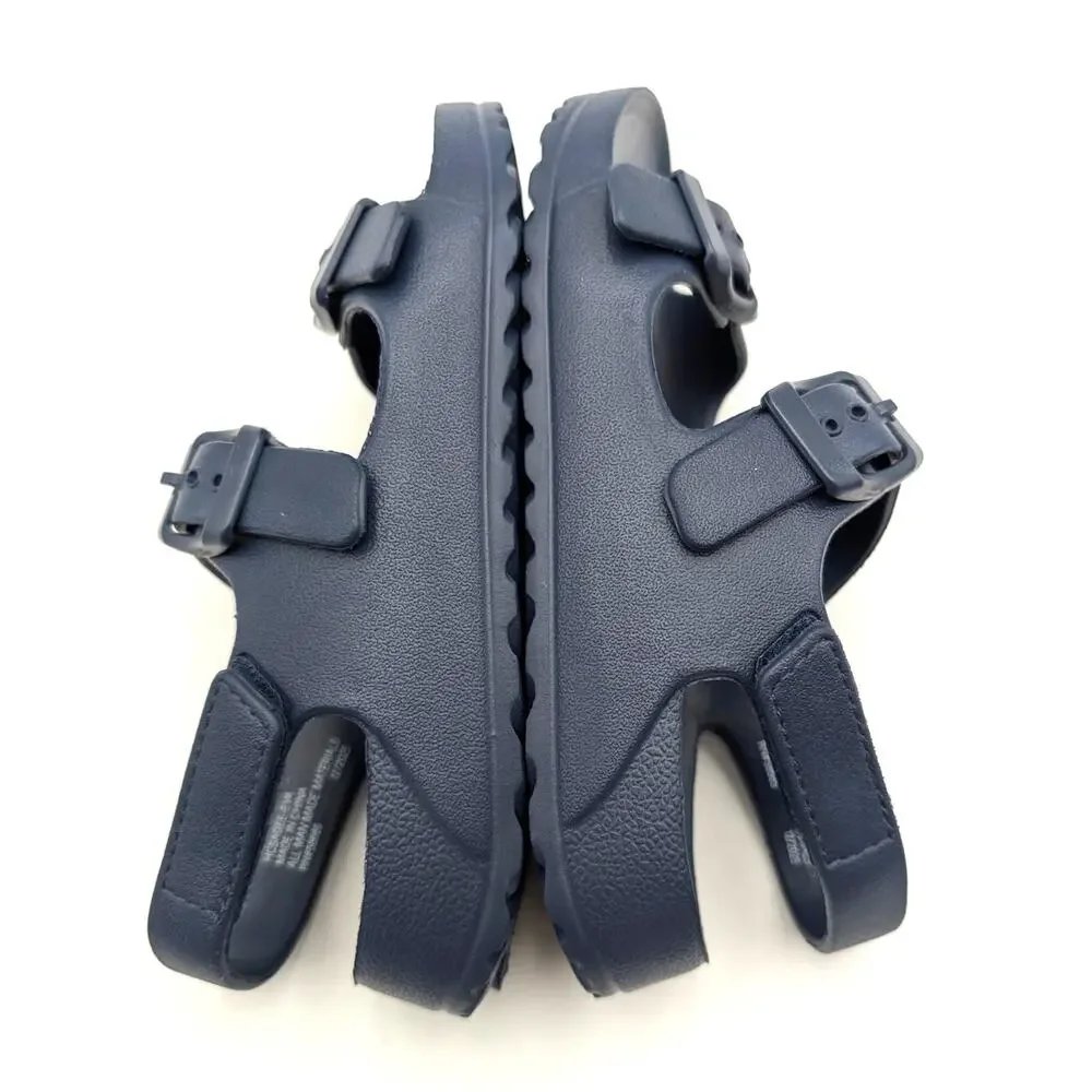 Harper Canyon Sage Open Toe Sandals Hook & Loop Kids' Navy Size US10 EU27